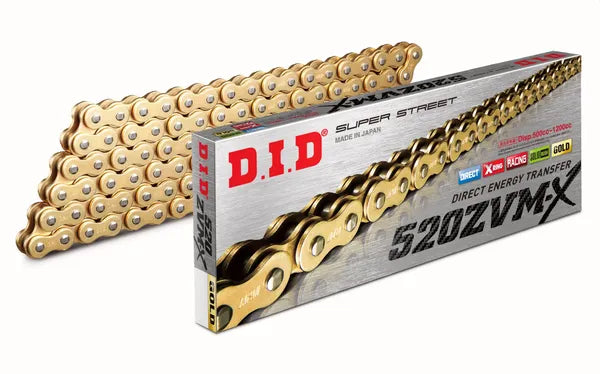 DID Catena 520ZVM-X Gold 120 Maglie - X-Ring